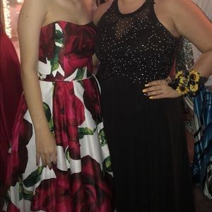 Long black formal dress